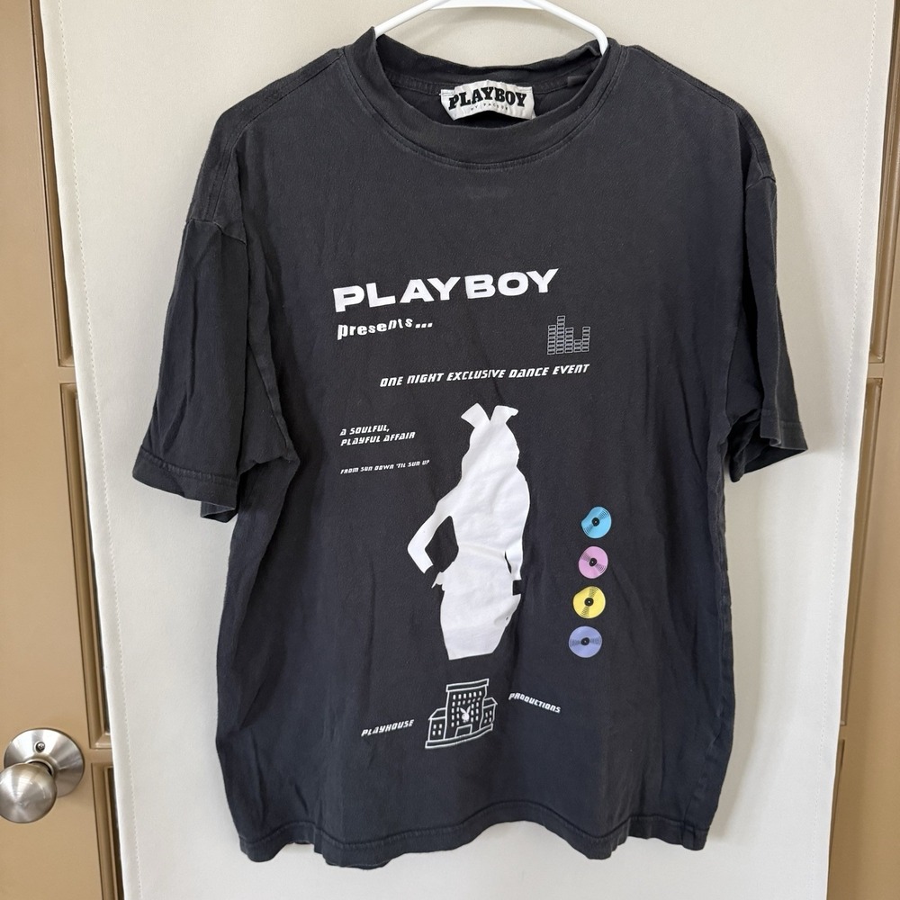 Playboy For PacSun Men's Medium Black One‎ Night Exclusive Dance Event T-Shirt